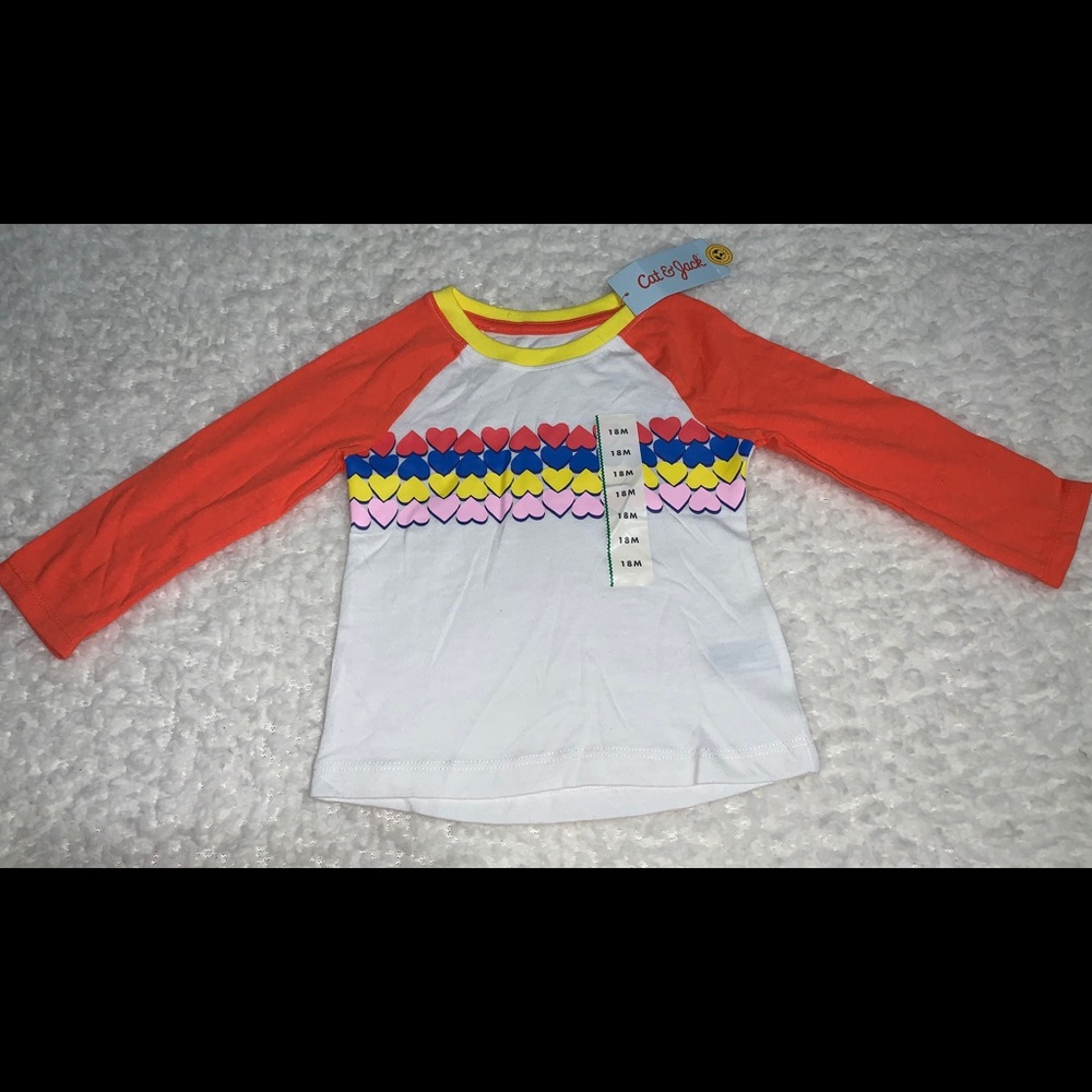 Cat and Jack Hearts Shirt 18mnths